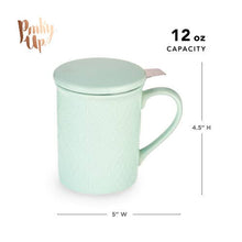 Load image into Gallery viewer, Annette™ 3D Ceramic Mug w/ Tea Infuser - Souk Mint