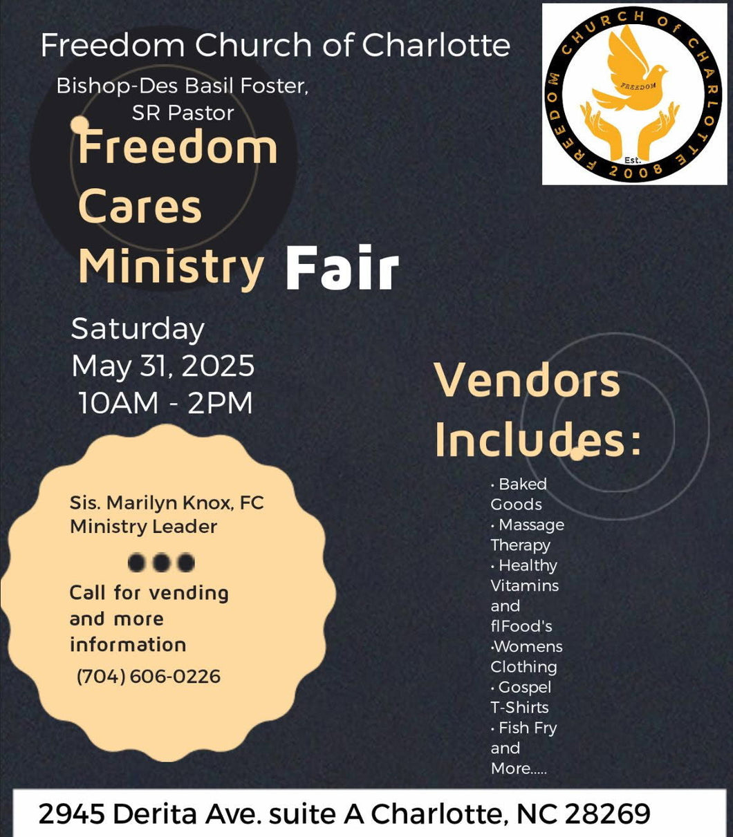 Freedom Cares Ministry Fair